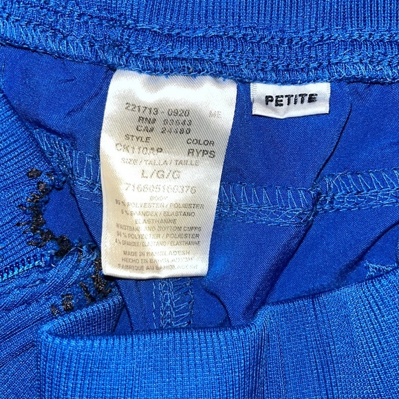 Cherokee Infinity Women’s 5-Pocket Royal Blue Jogger Scrubs - Picture 4 of 5